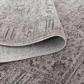 Olay Distressed Border Grey Rug - H108