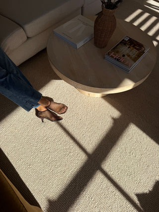 Sola Light Beige Wool Custom Size Rug