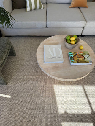 Cassie Grey Textured Wool Rug
