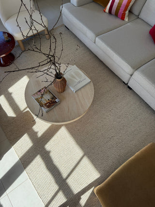 Cassie Beige Textured Wool Rug