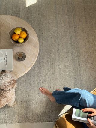 Alba Grey Modern Wool Rug