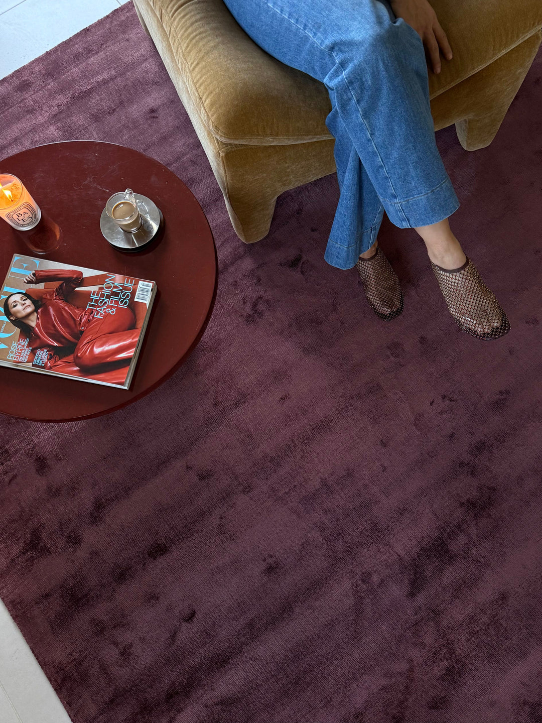 Riviera Chocolate Cherry Rug