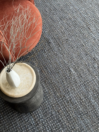Bobble Jute Rug Slate