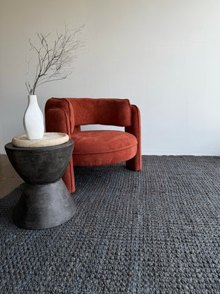 Bobble Jute Rug Slate