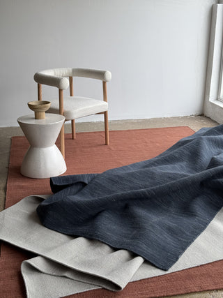Neo Ink Flatweave Wool Rug