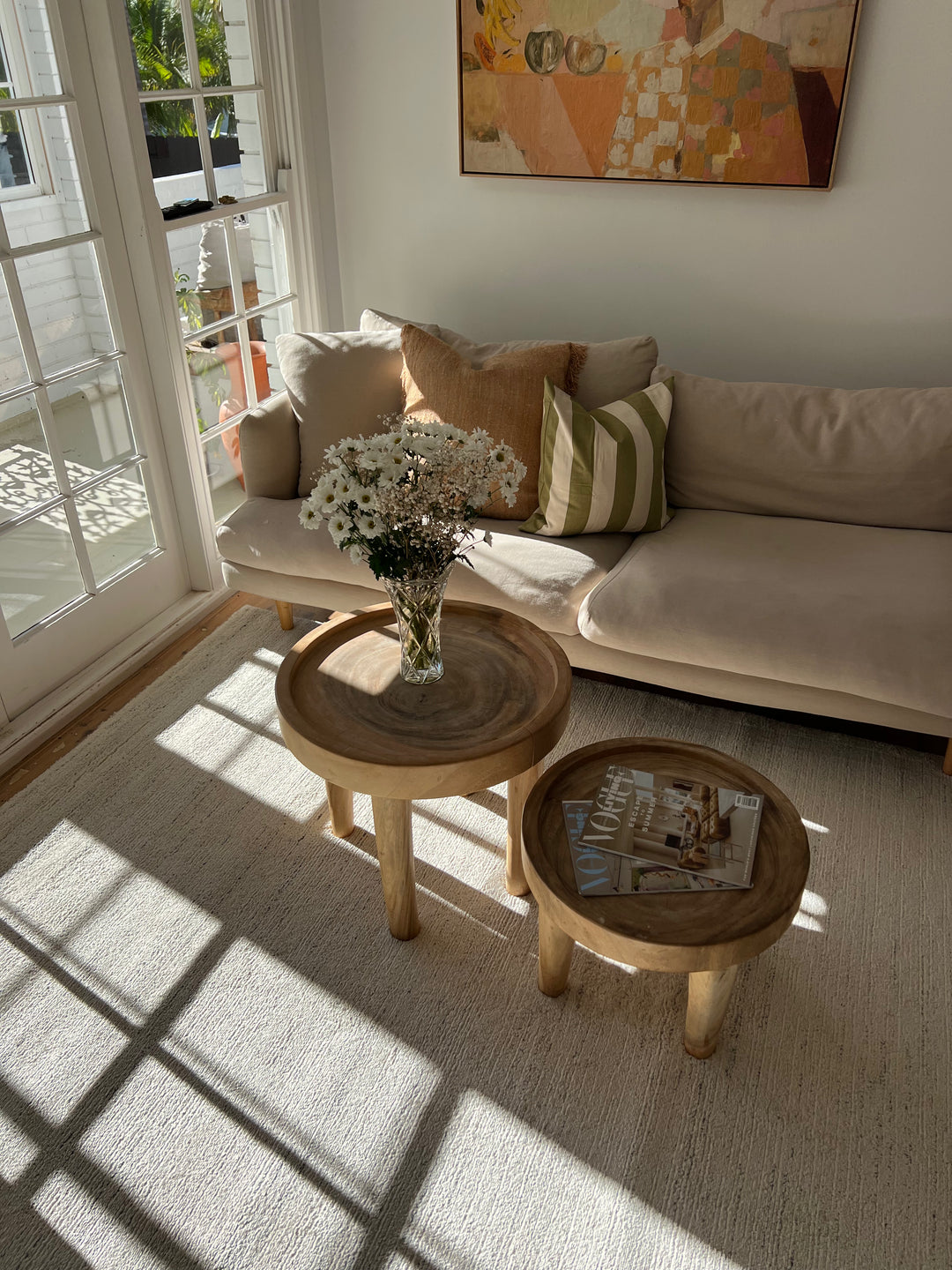 Loki Plain Beige Rug