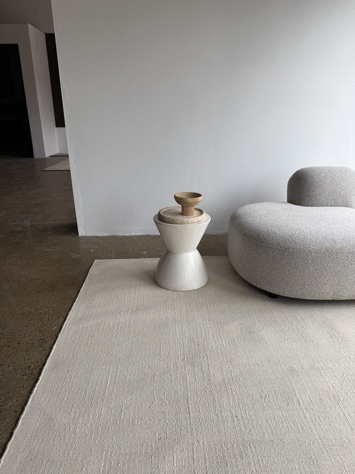 Bronte Jute & Cotton White Rug