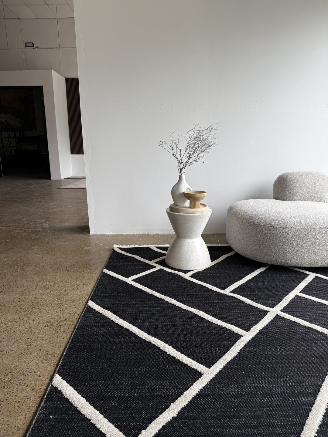 Anchor Herring Coal Rug