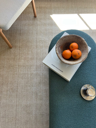 Byron Beige Wool Custom Size Rug