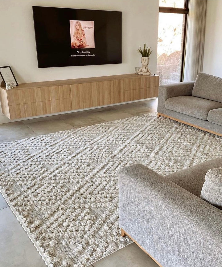 Origin Gizi White & Grey Rug