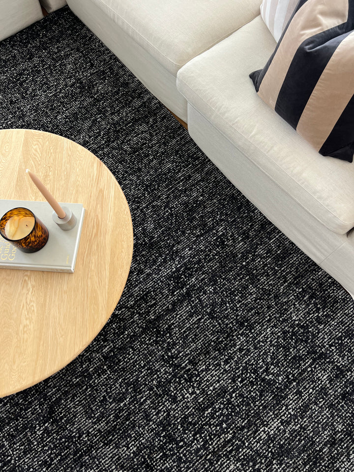 Norah Charcoal Black Rug