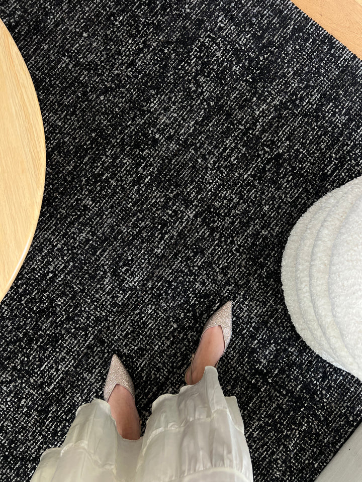 Norah Charcoal Black Rug