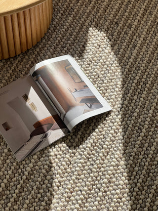 Marley Bobble Textured Wool Rug Multi