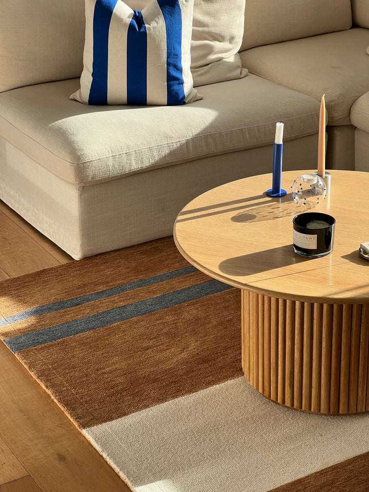 Valley Stripe Tan Rug