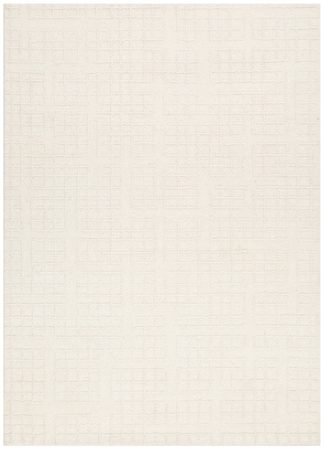 Abasco Ivory Knitted Wool Rug