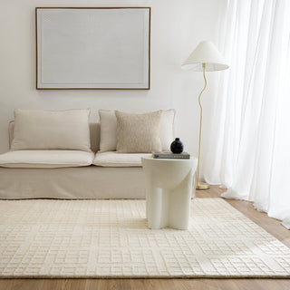 Dawes Ivory Knitted Wool Rug