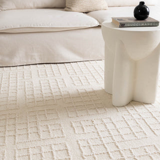 Dawes Ivory Knitted Wool Rug