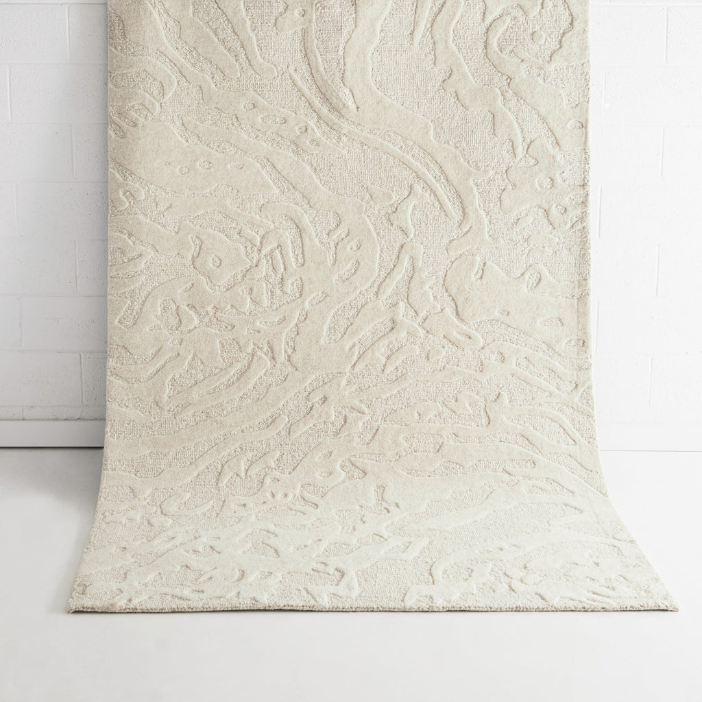 Keith Ivory Wool Rug MAARIA