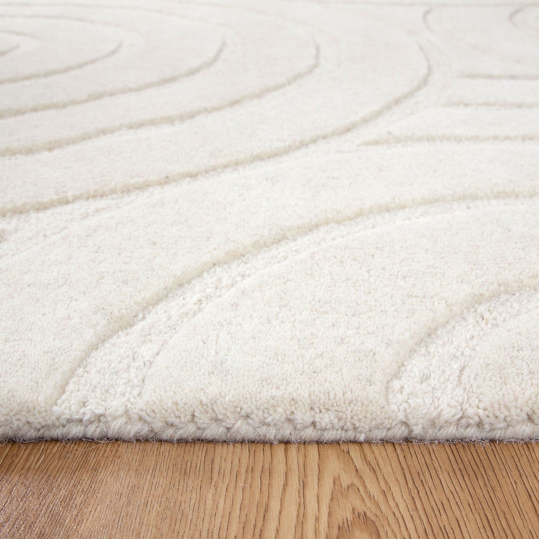 Ellipse Cream Wool Rug
