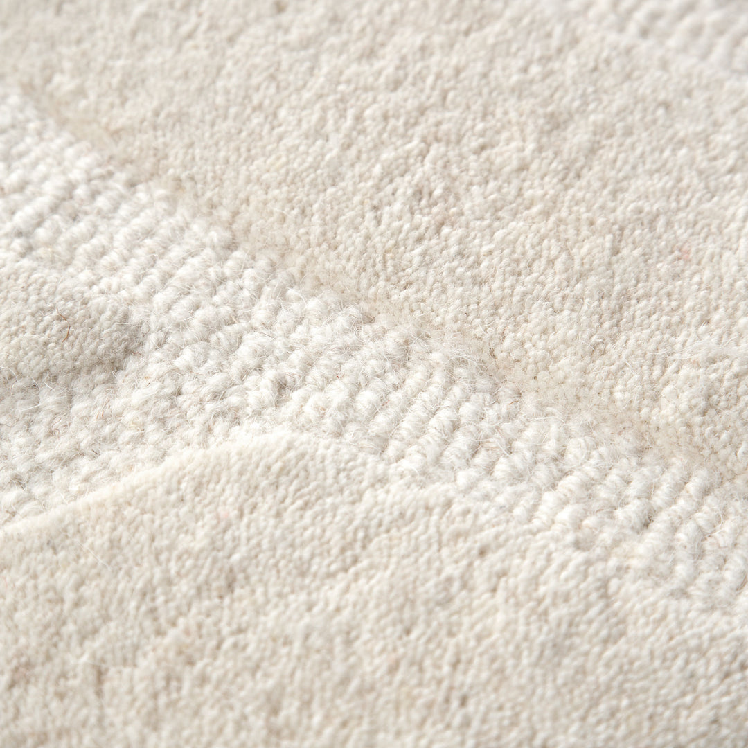 Ellipse Cream Wool Rug