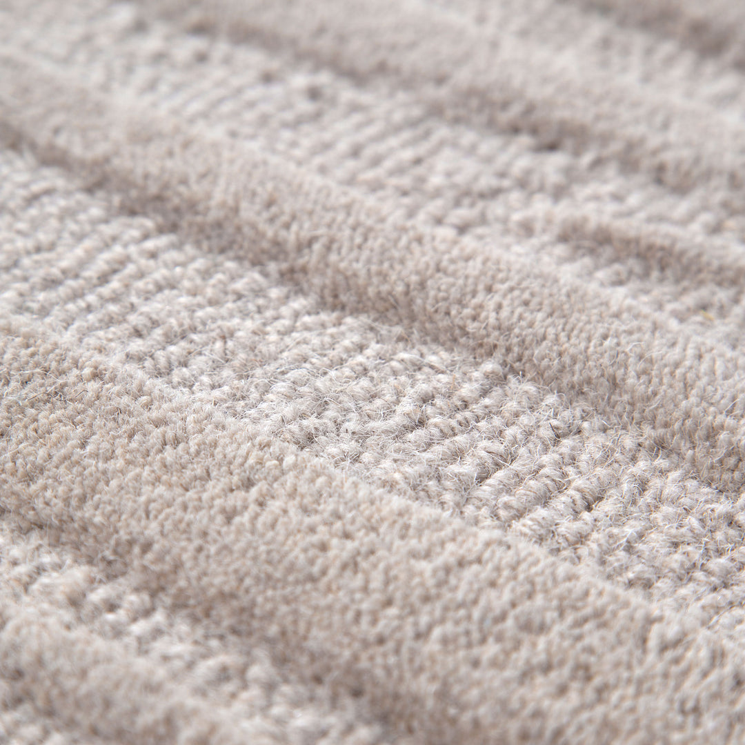 Sandstorm Beige Wool Rug