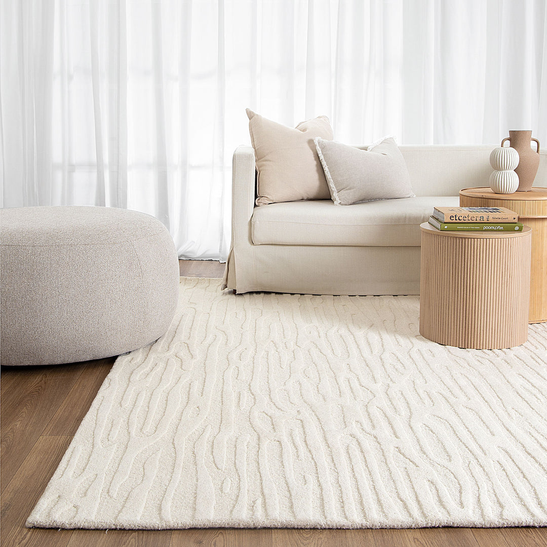 Sandstorm Cream Wool Rug