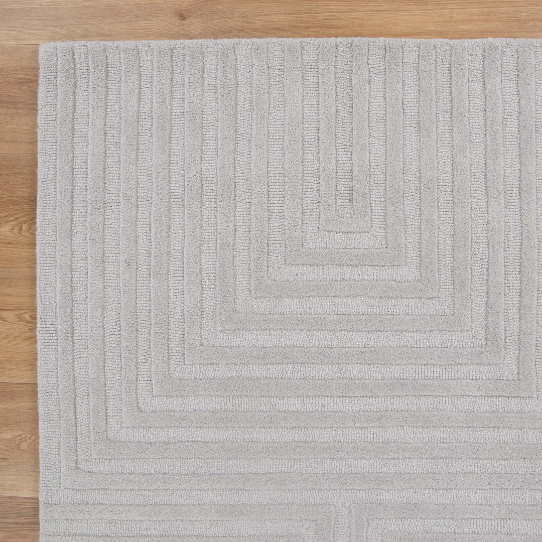Felix Light Grey Wool Rug