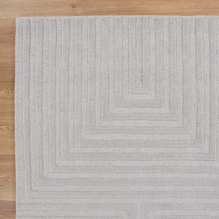 Felix Light Grey Wool Rug