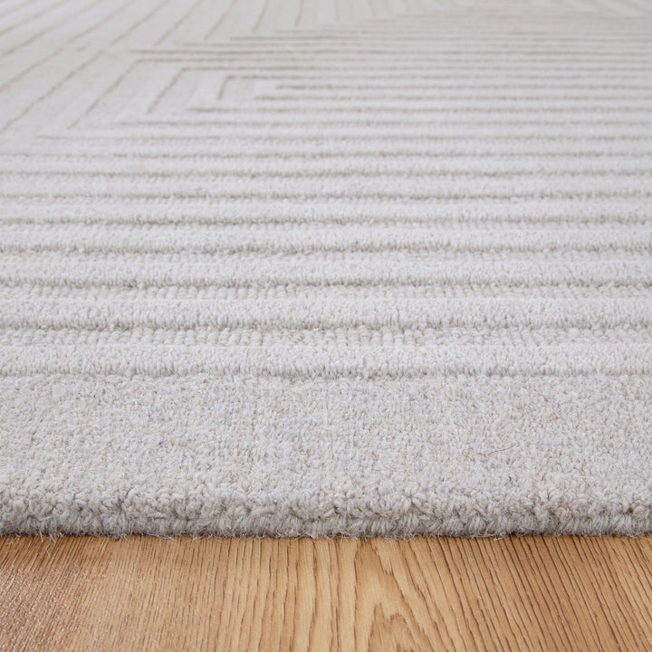 Felix Light Grey Wool Rug