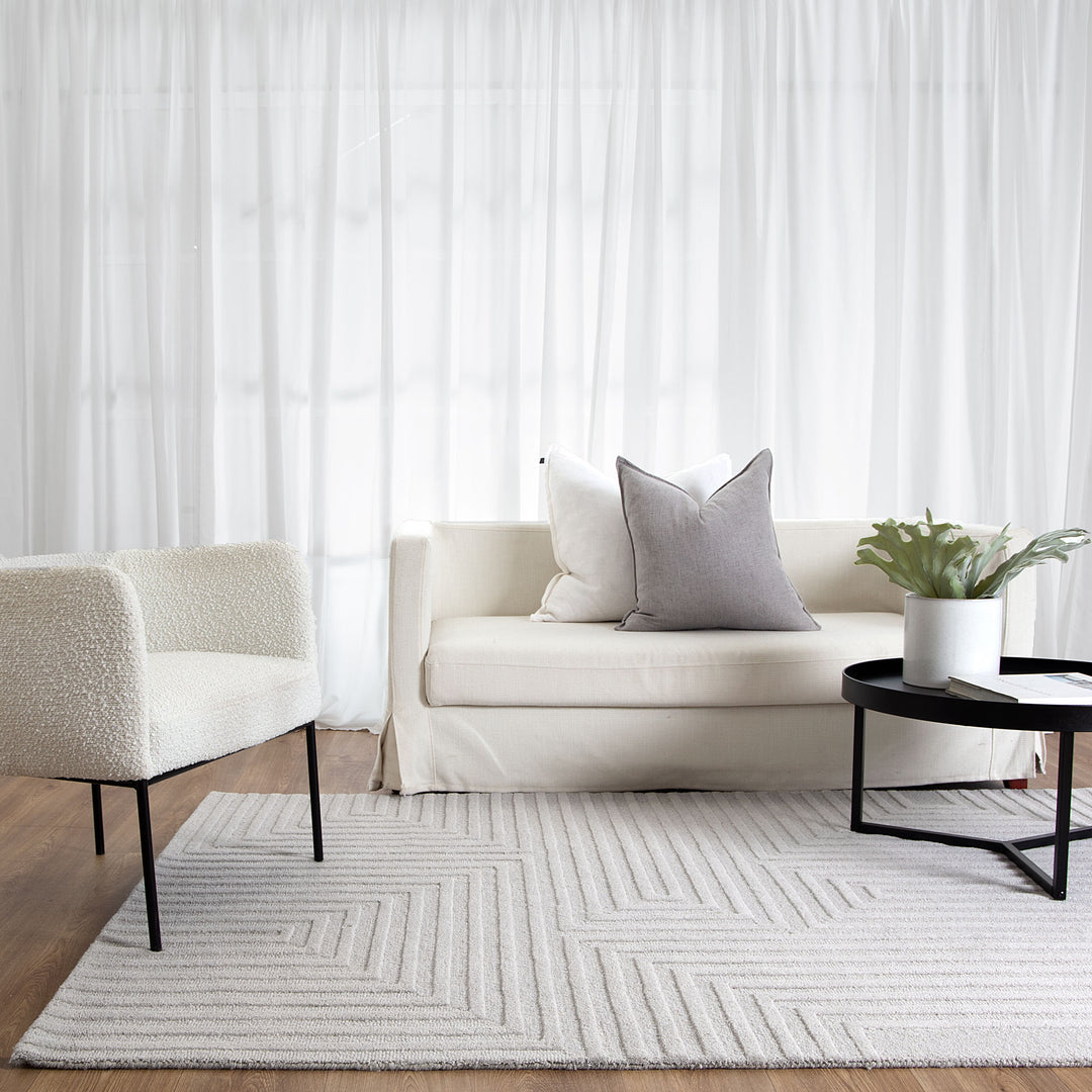 Felix Light Grey Wool Rug