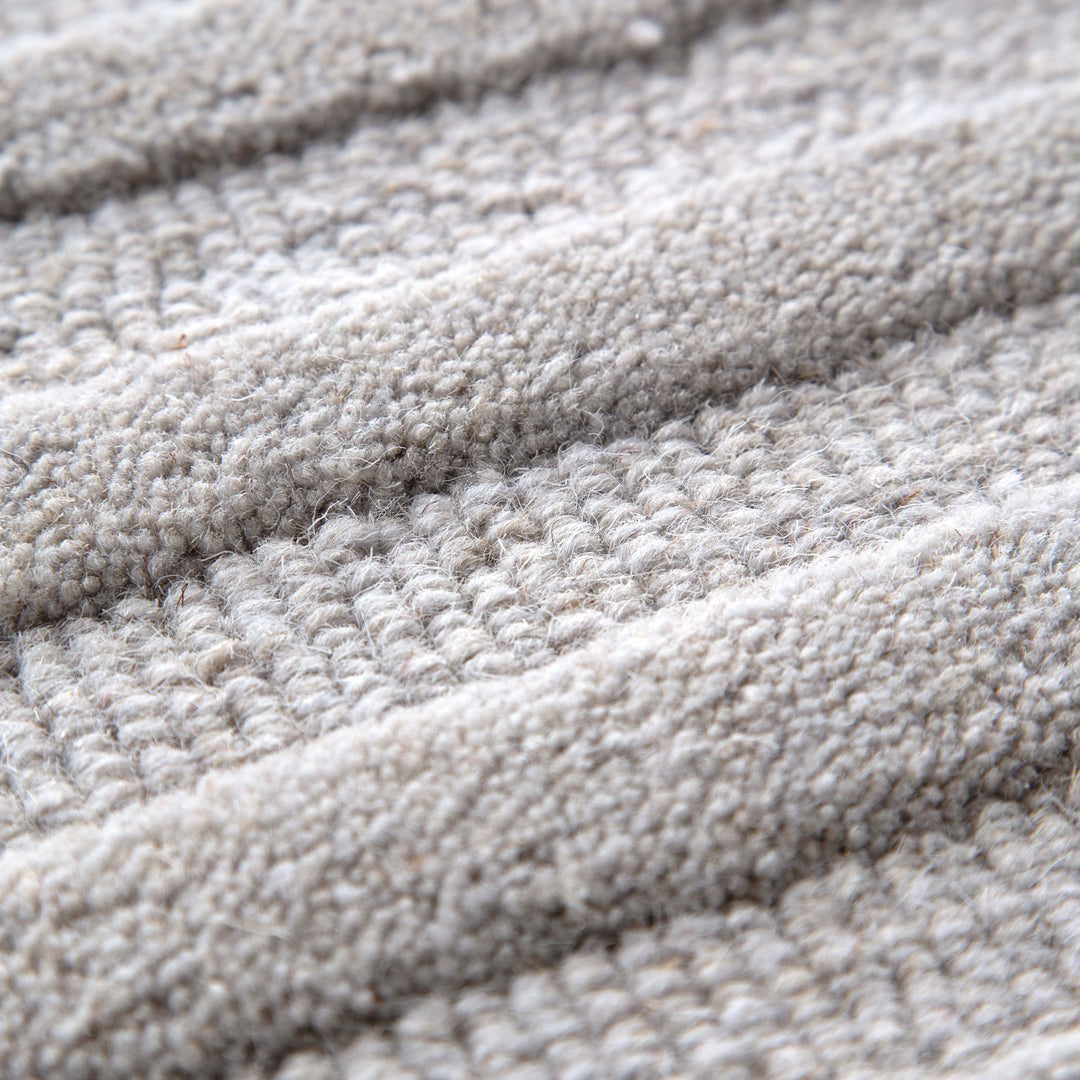 Felix Light Grey Wool Rug