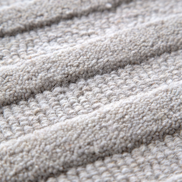 Felix Light Grey Wool Rug