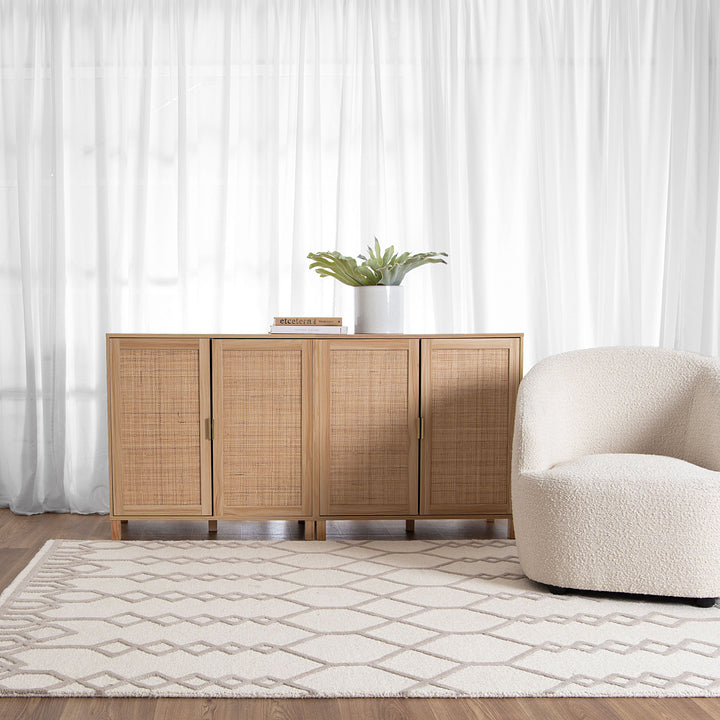 Senso Beige Wool Rug