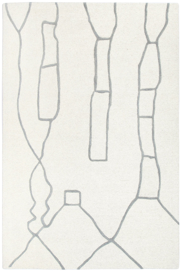 Souk Cream / Grey Wool Rug