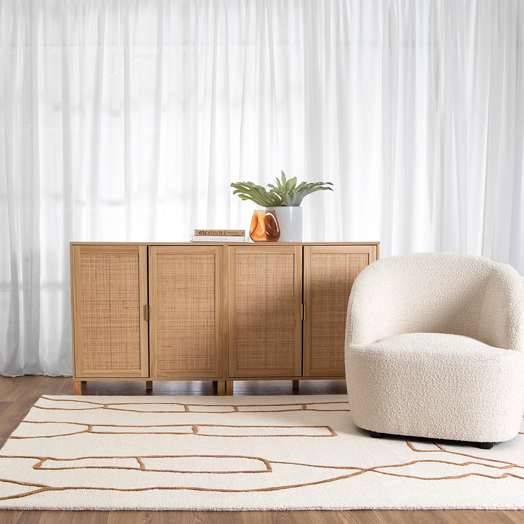Souk Tan / Cream Wool Rug