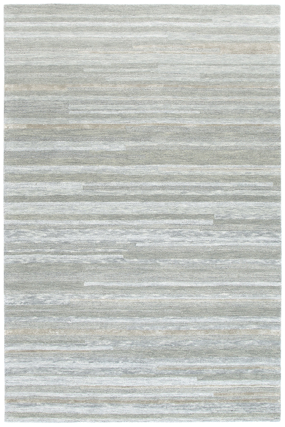 Linear Light Ash Wool Rug