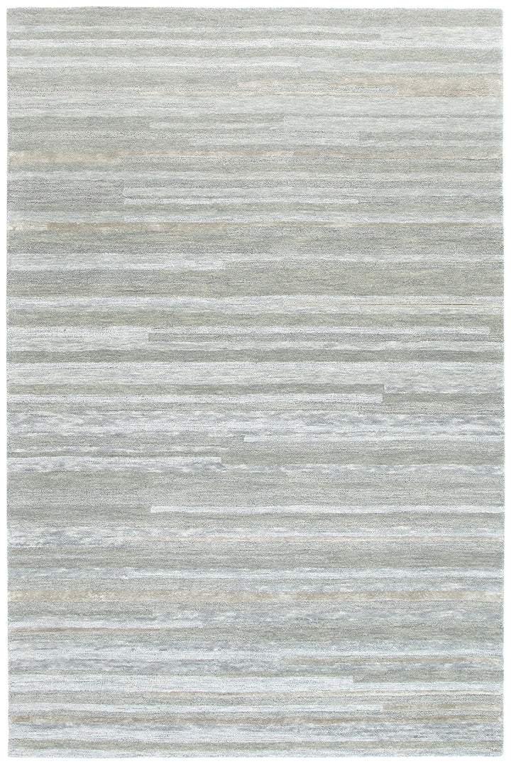 Linear Light Ash Wool Rug