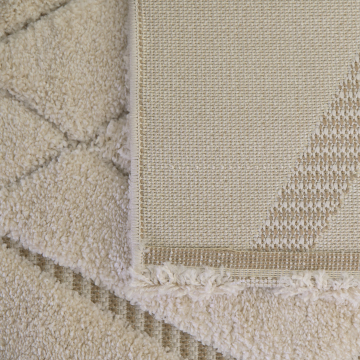 Farah Abstract Cream Beige Rug