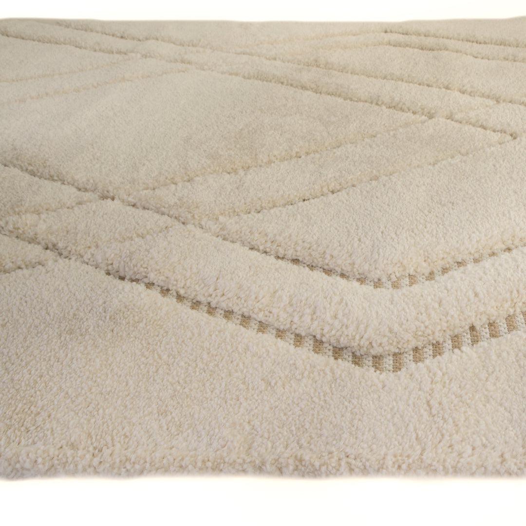 Farah Abstract Cream Beige Rug