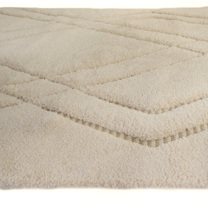 Farah Abstract Cream Beige Rug