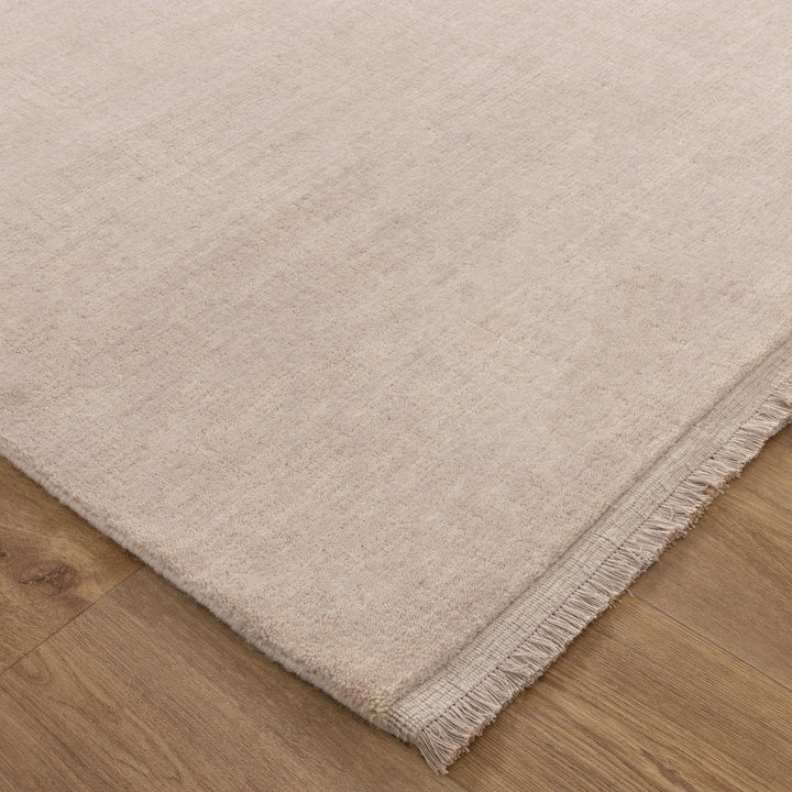 Charleston Hand-Knotted Wool Rug Beige
