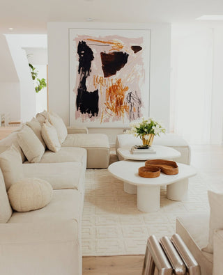 Metro Monogram Cream Wool rug