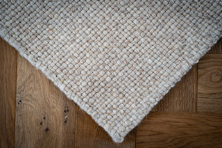 Mable Beige Woven Wool Rug