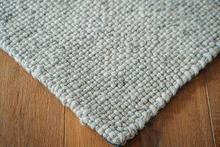 Mabel Grey Woven Wool Rug