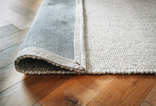 Mabel Grey Woven Wool Rug