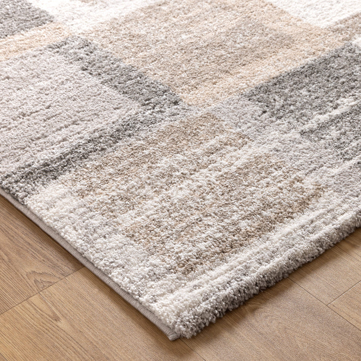 Nola Squares Neutral Rug - N001