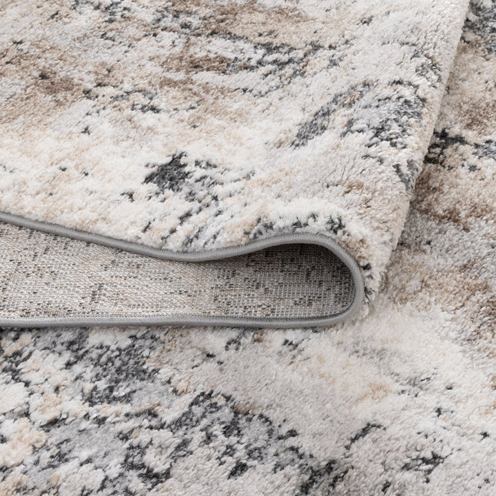 Nola Abstract Grey Beige Rug - N006