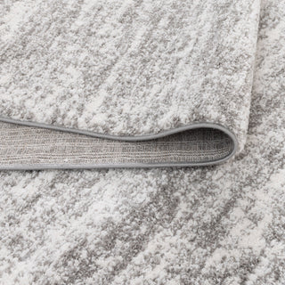 Nola Canvas Abstract Grey Rug - N008