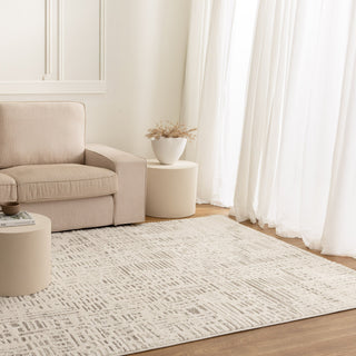 Lissa Textured Modern Light Beige Rug