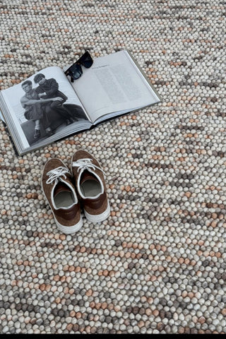 Harvet Rust Multi Loop Wool Rug